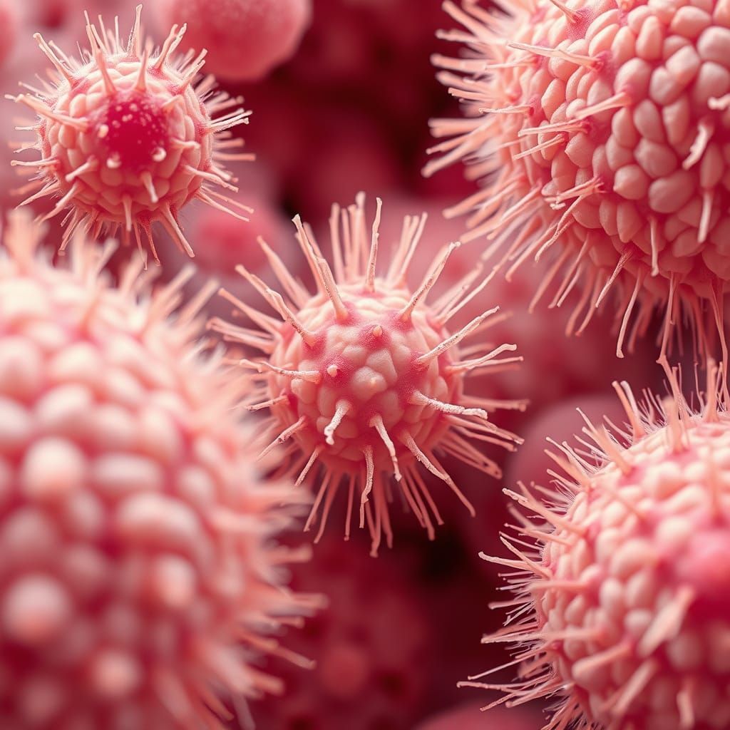 Hyperrealistic Pollen Grains in Extreme Close-Up