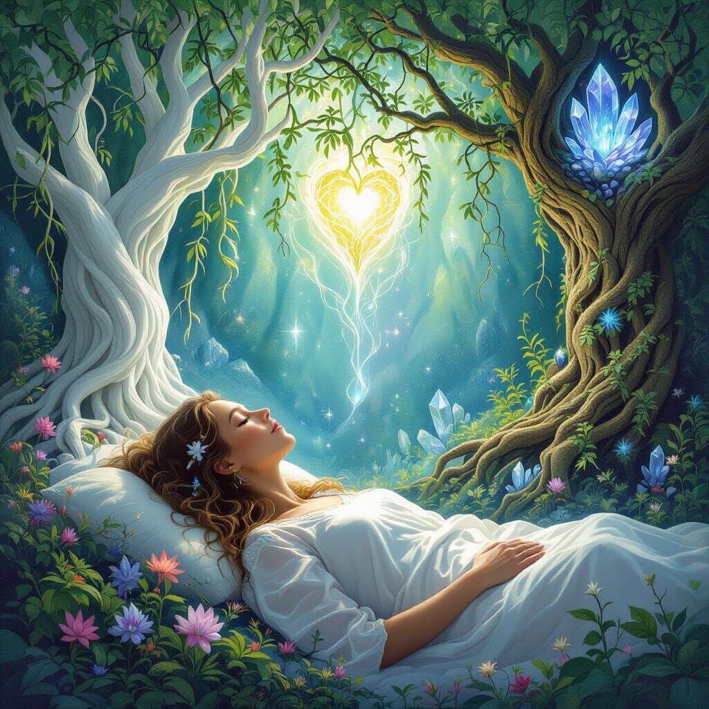 Woman Receives Healing From Tree Spirits and Ethereal Beings