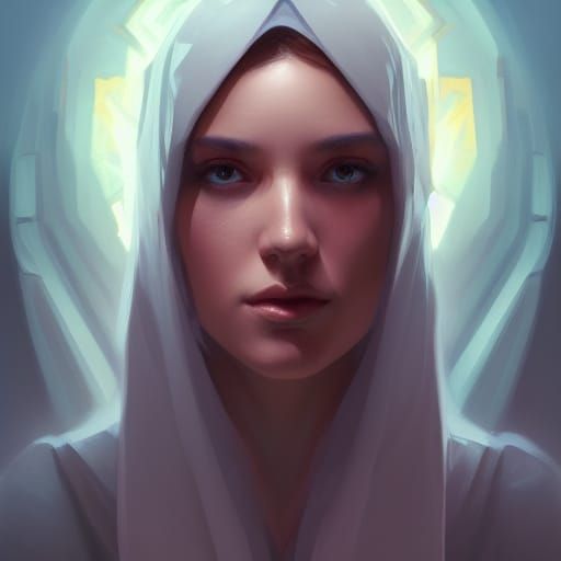 Detailed Portrait of the Heart of the Holy Parts