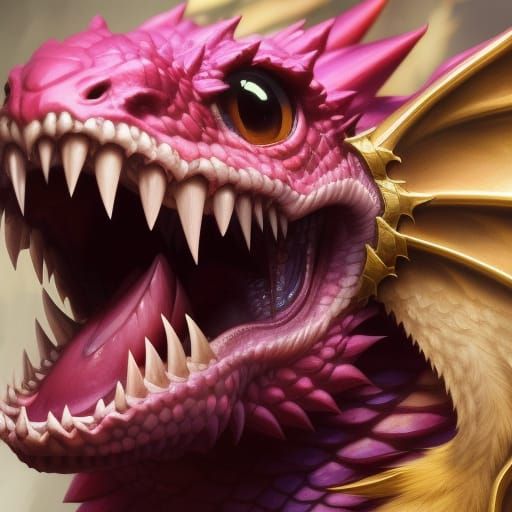 Adorable Chibi Dragon Portrait in Anime CGI Style