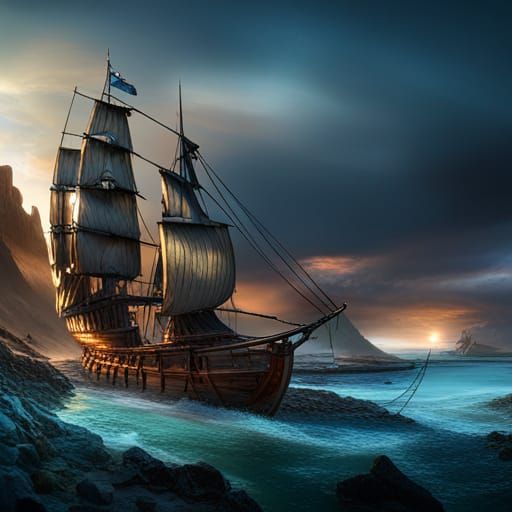 Black Pearl from Pirates of the Caribbean