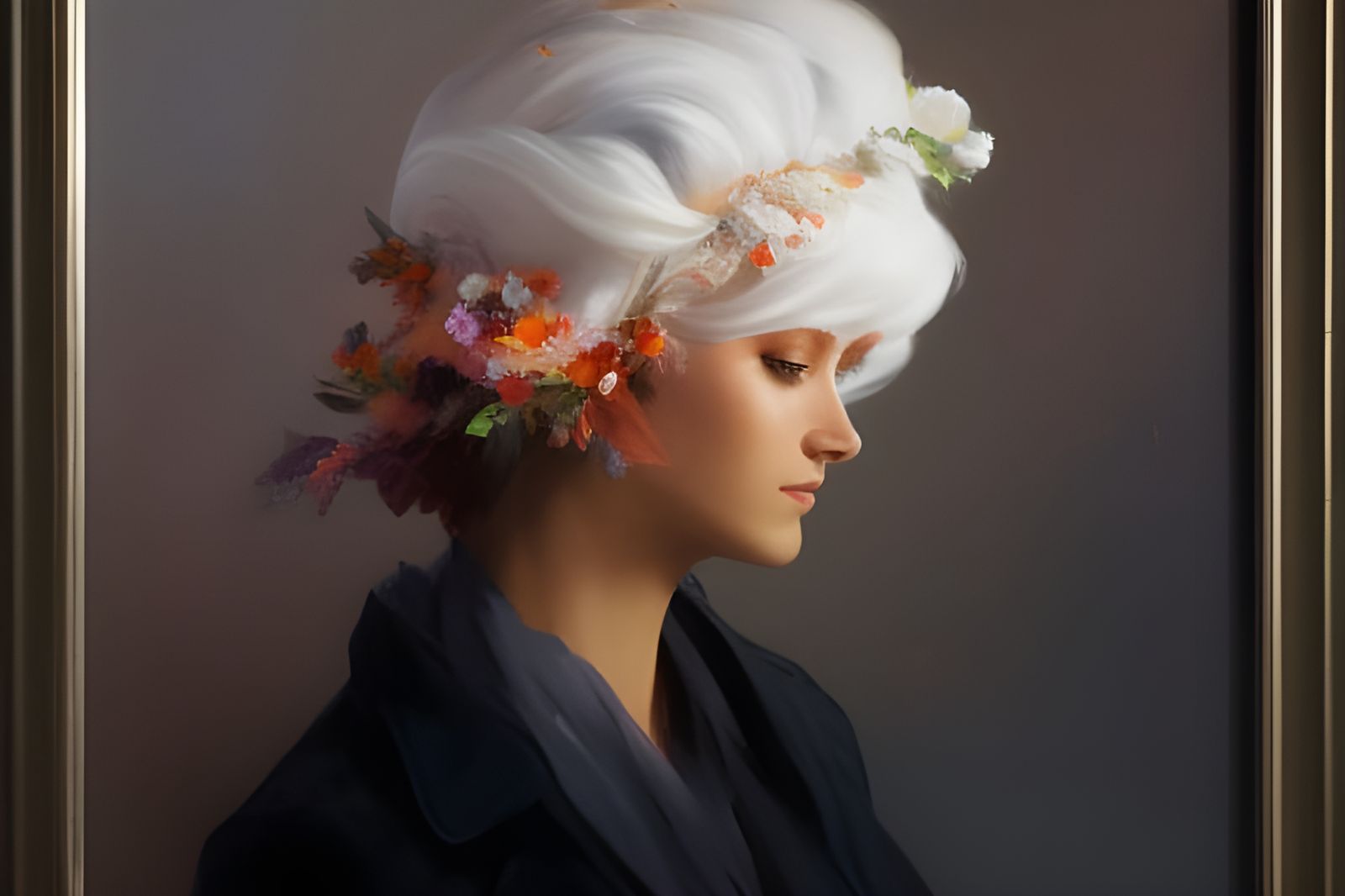 Detailed Portrait in Neo-Impressionist Expressionist Style