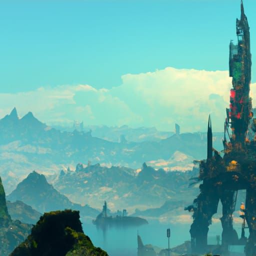 Fantasy Art in Final Fantasy VII Style