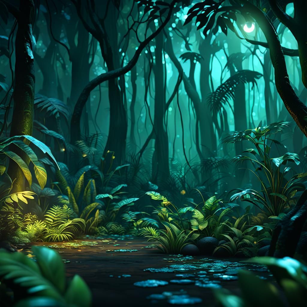 Master Creator in Dark Jungle Concept Art