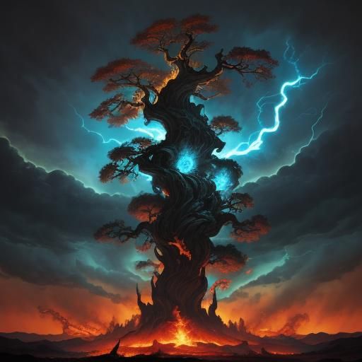 Ragnarök Illustration in Frazetta Style