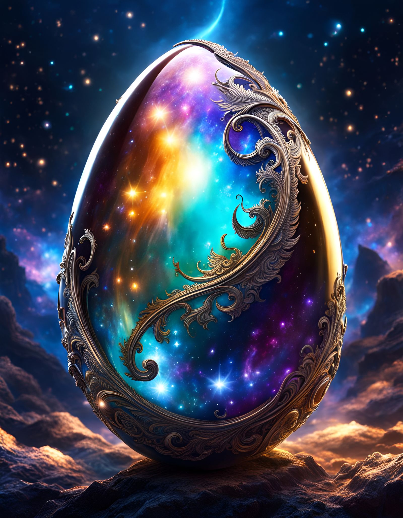 Galaxy Dragon Egg