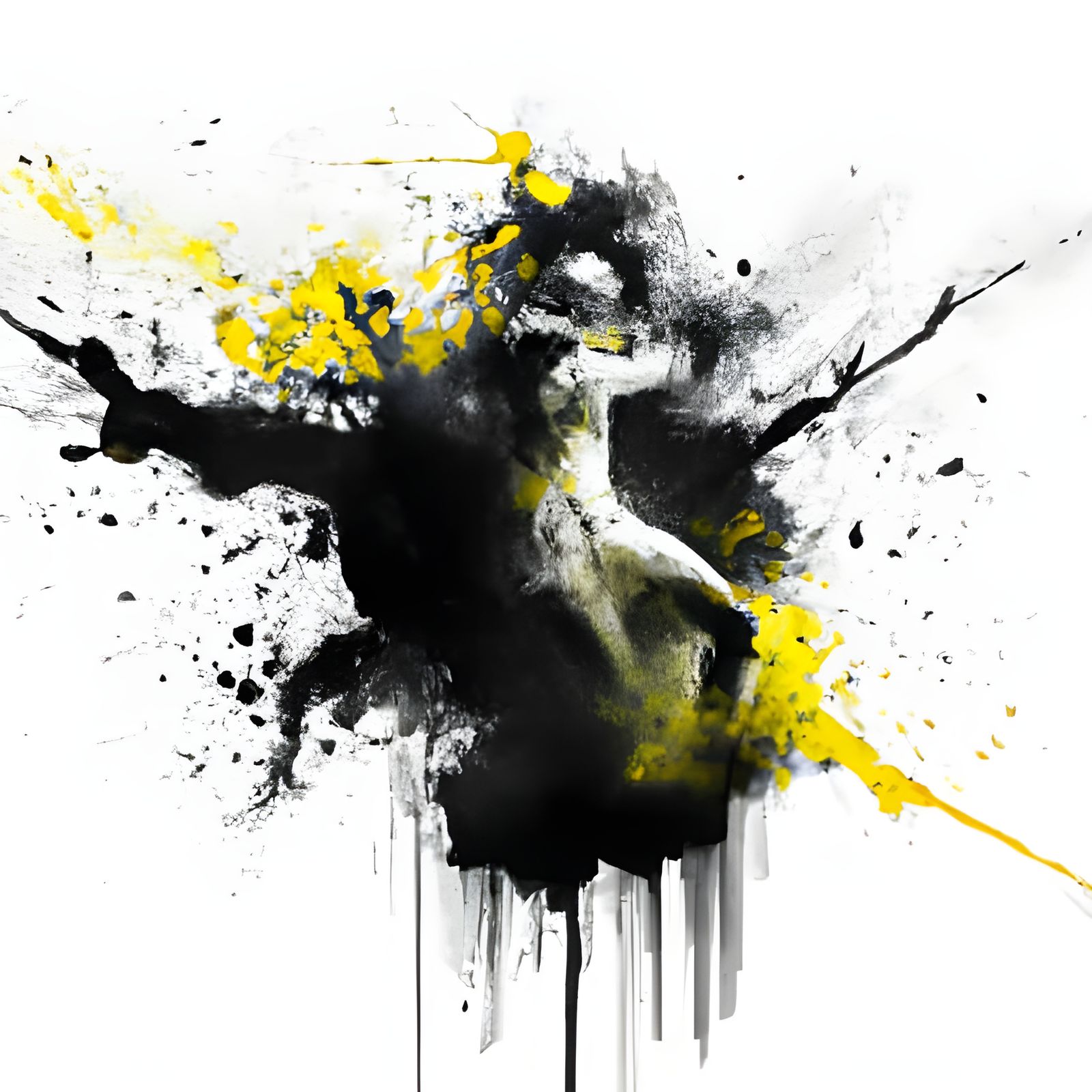 Colorful Ink Splash Art Inspired by Kill Bill