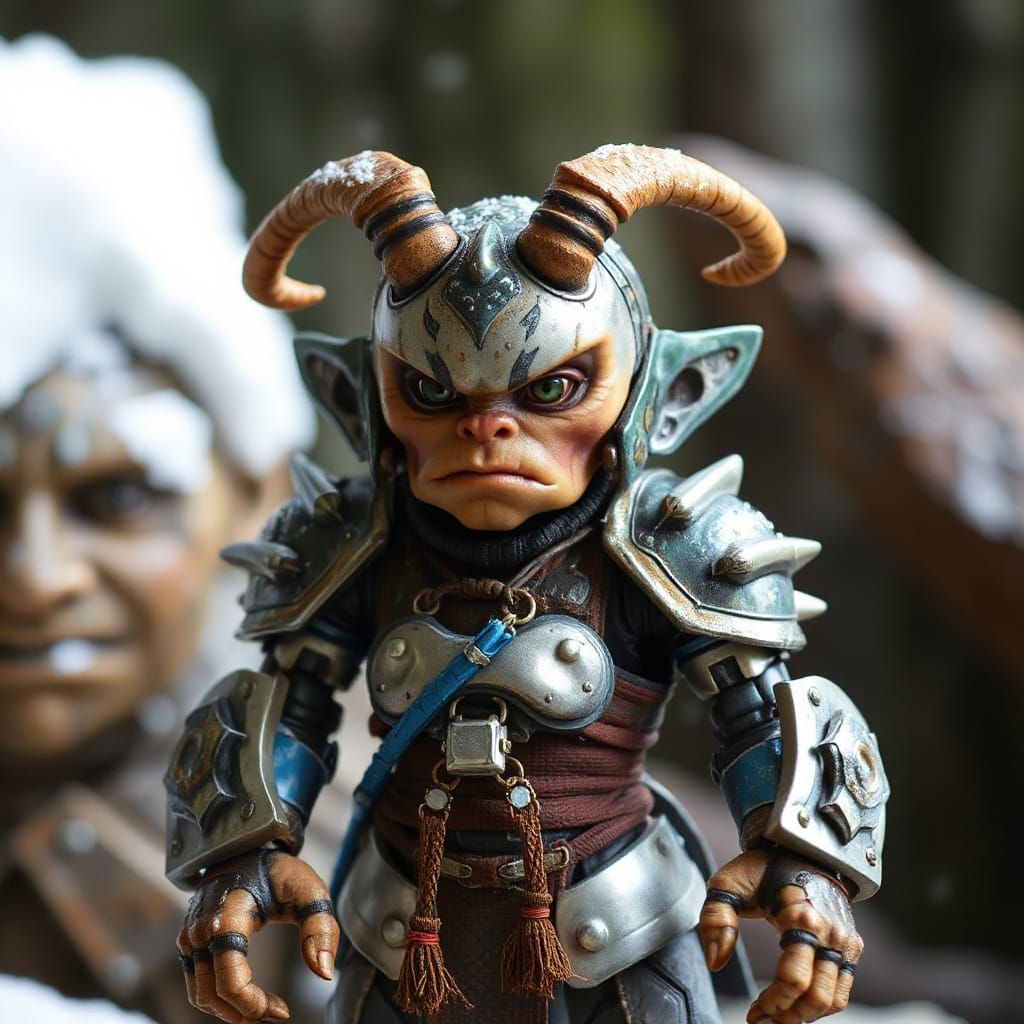 Fierce Robot Troll Warrior in Klingon Armor