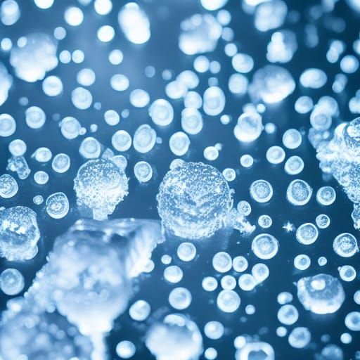 Glowing Caviar Frozen in Ice: Professional Photography