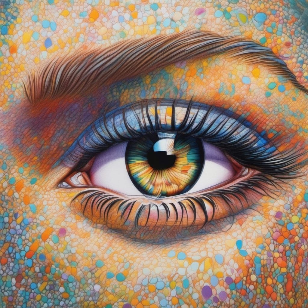 Textured Aqua Blue Paint Layers in Gouache Style