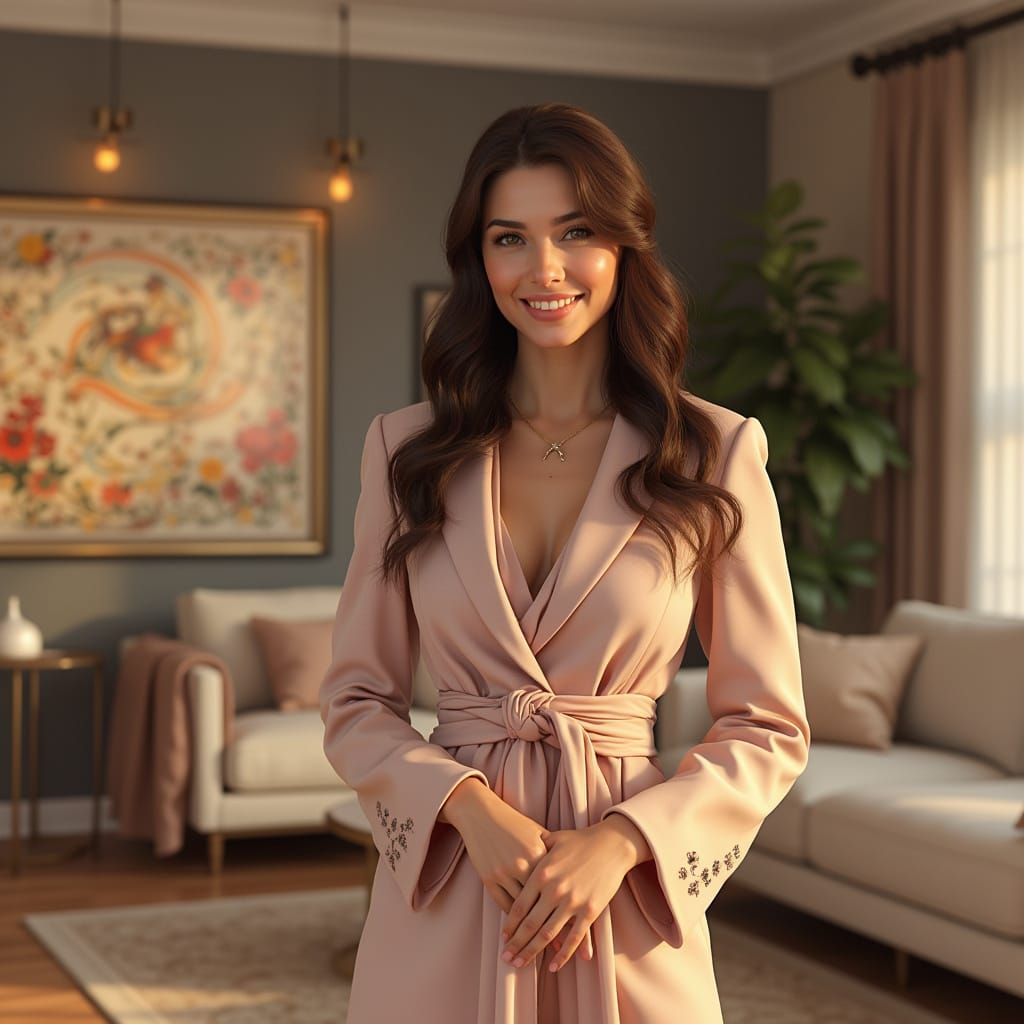 Elegant Influencer Introduces Handmade Business in Whimsical...