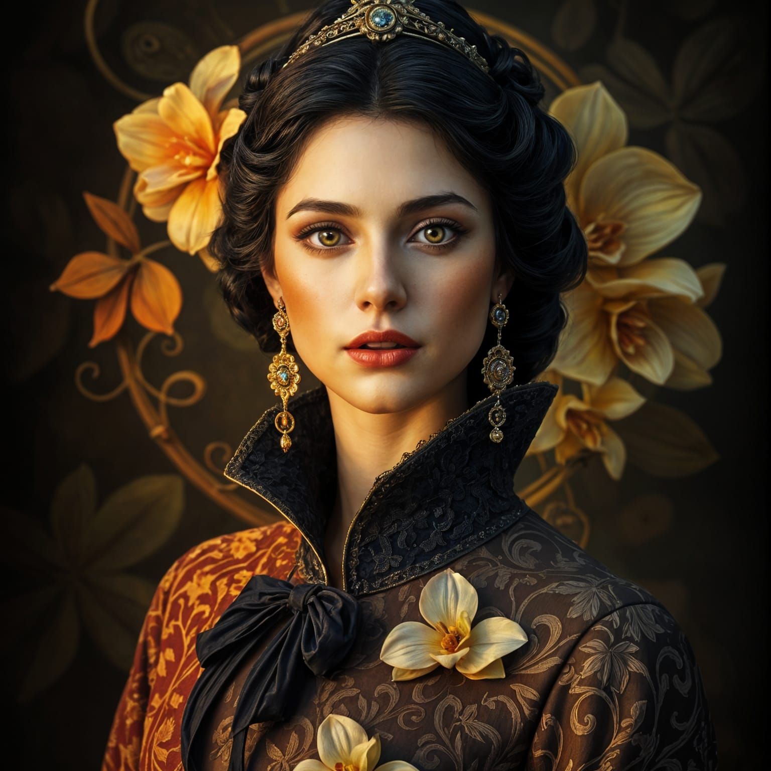 Stunning Neo-Victorian Woman's Portrait in 8K Resolution