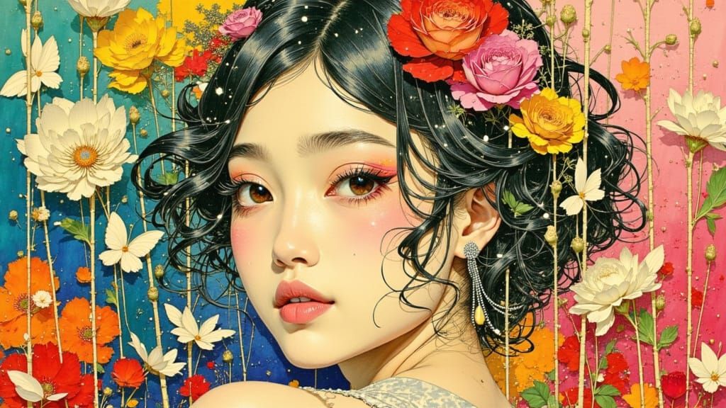 Mechanical Goddess in Neon Metropolis