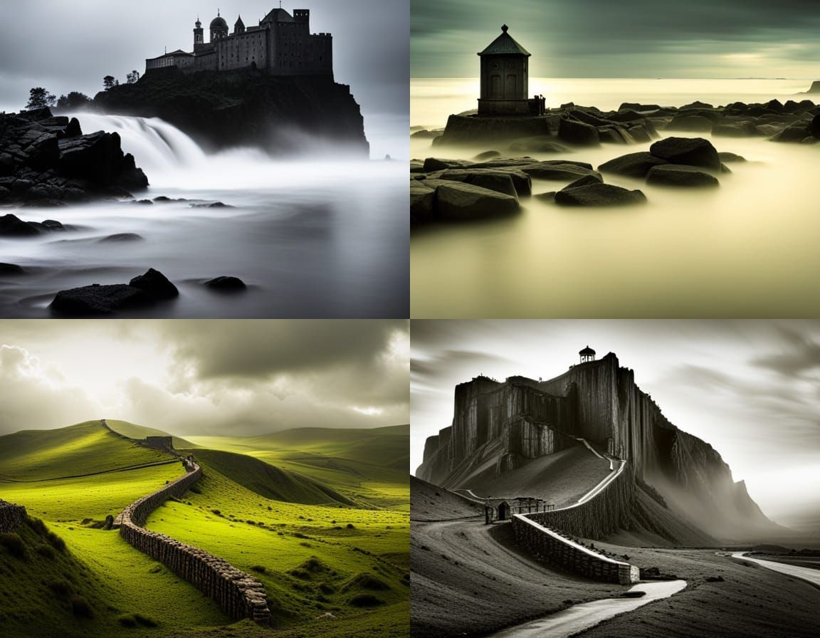 Vibrant Structural Concept Art Illustration