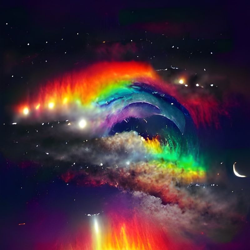 Cosmic Rainbow: A Celestial Phenomenon