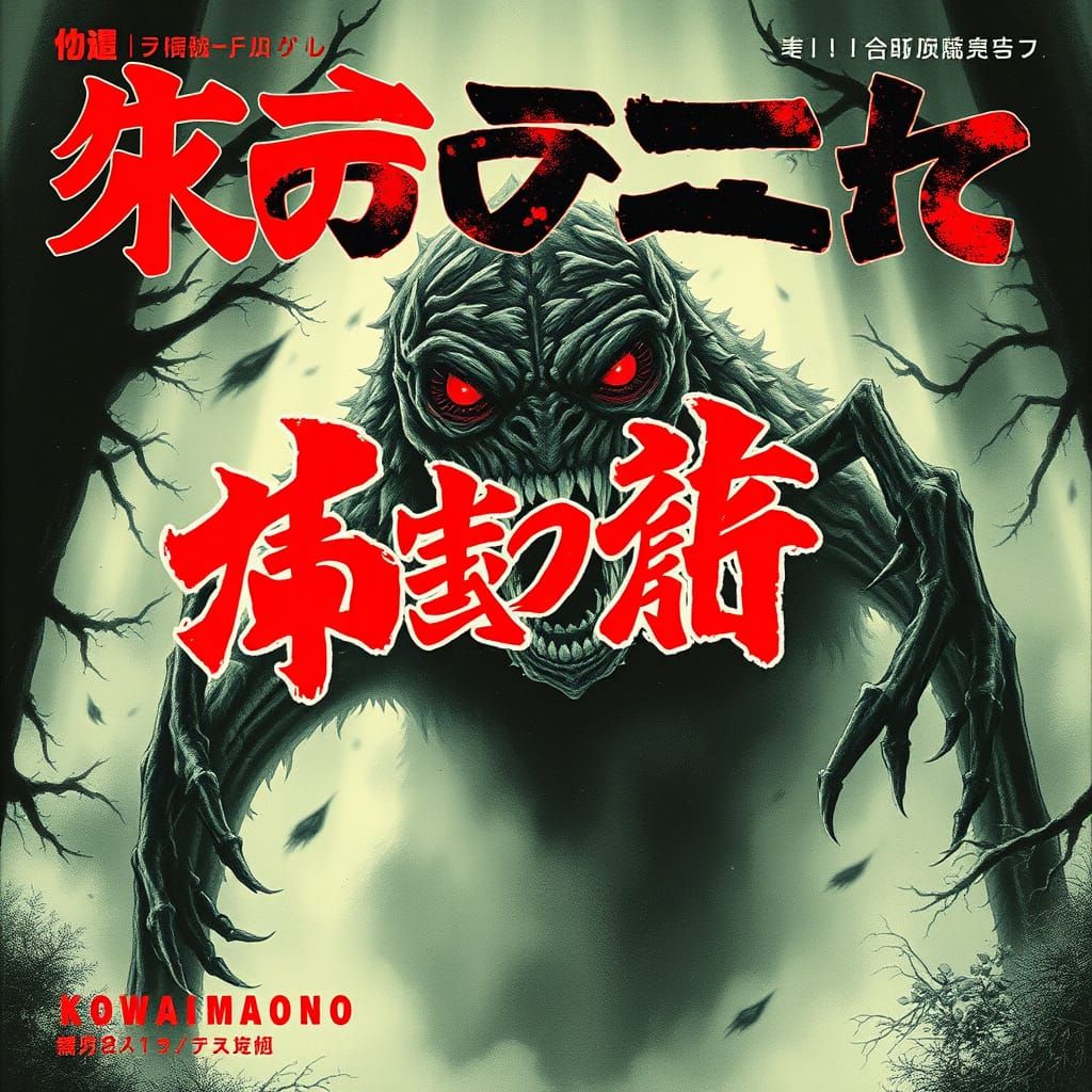 1990s Japanese Horror Magazine Cover Art