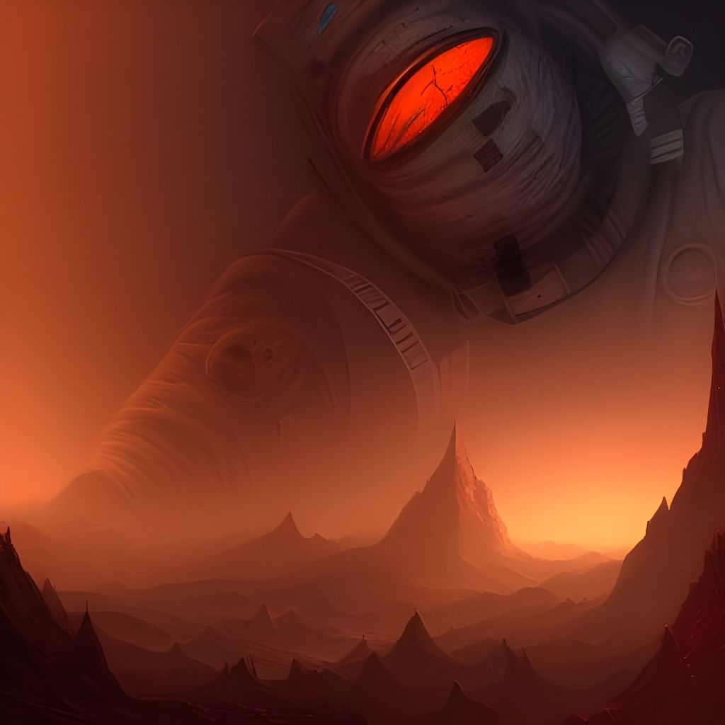 Giant Astronaut Horror Concept Art
