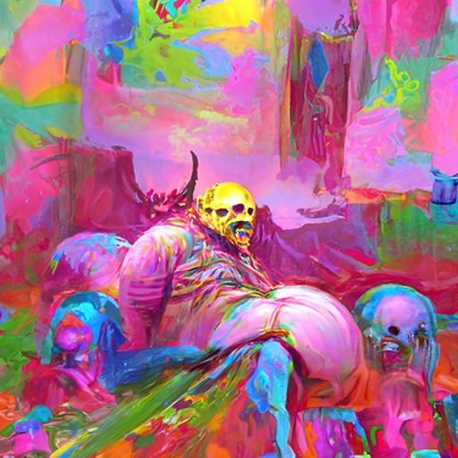 Infernal Horror Scene Inspired by Gustave Doré