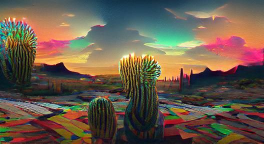 Psychedelic desert