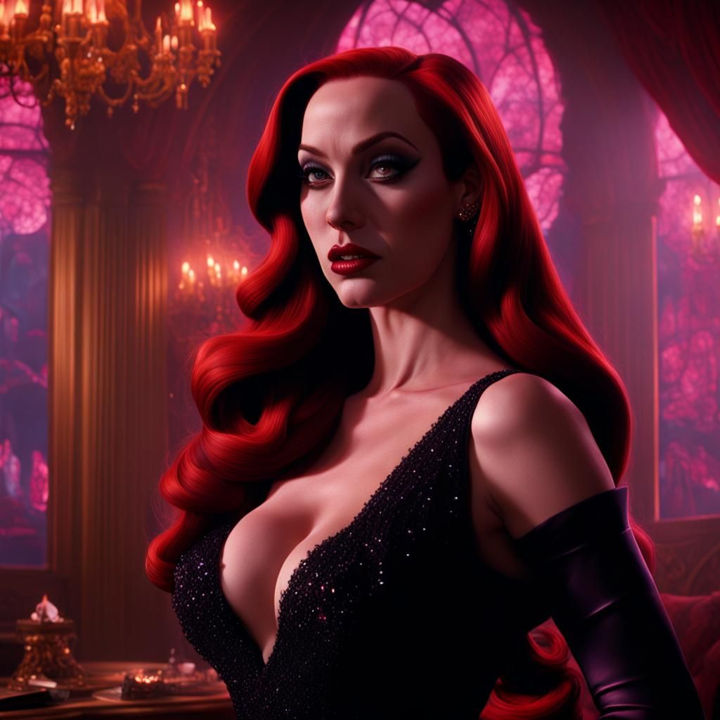 Jessica Rabbit as Villain: Digital Matte Painting