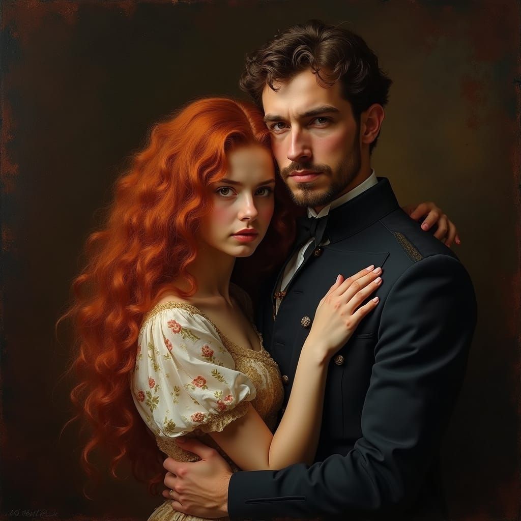 Marshal and Redhead in Dramatic Lighting