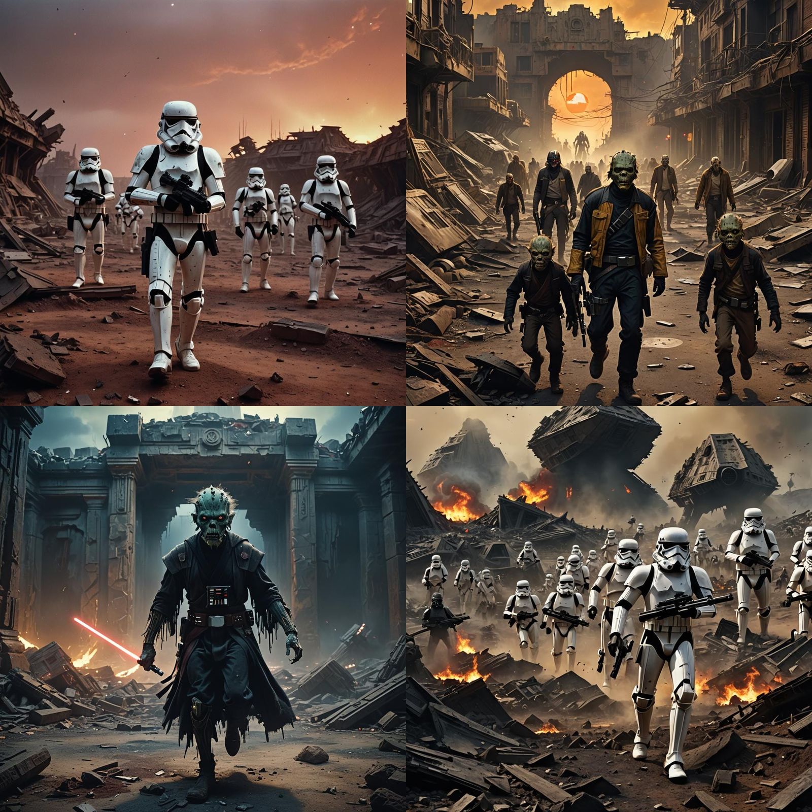 Star Wars Zombies Cinematic Film Still