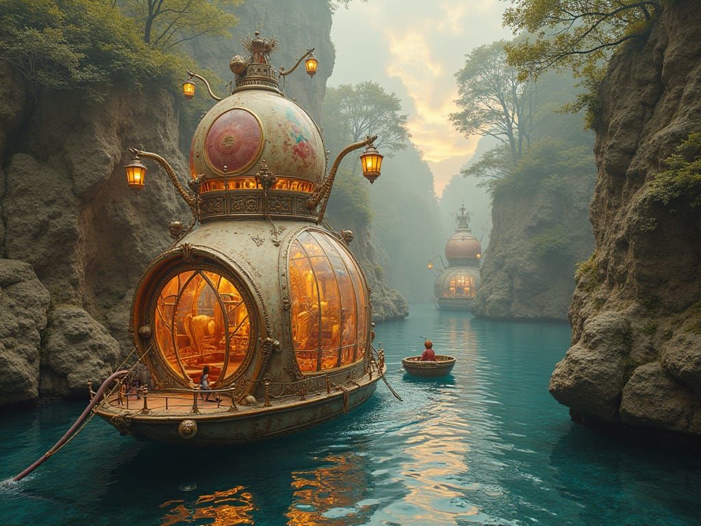 We're Not in a Gondola - 3D Sculptural Collage