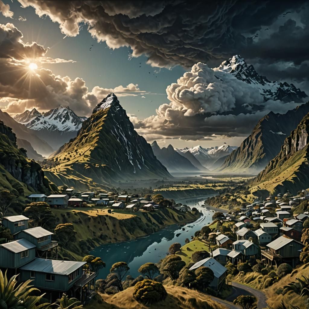 Average New Zealander: Epic Cinematic Digital Painting