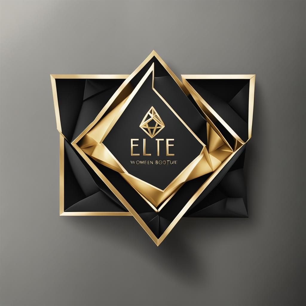 Elegant Gold Logo for Elite Women's Fashion Boutique