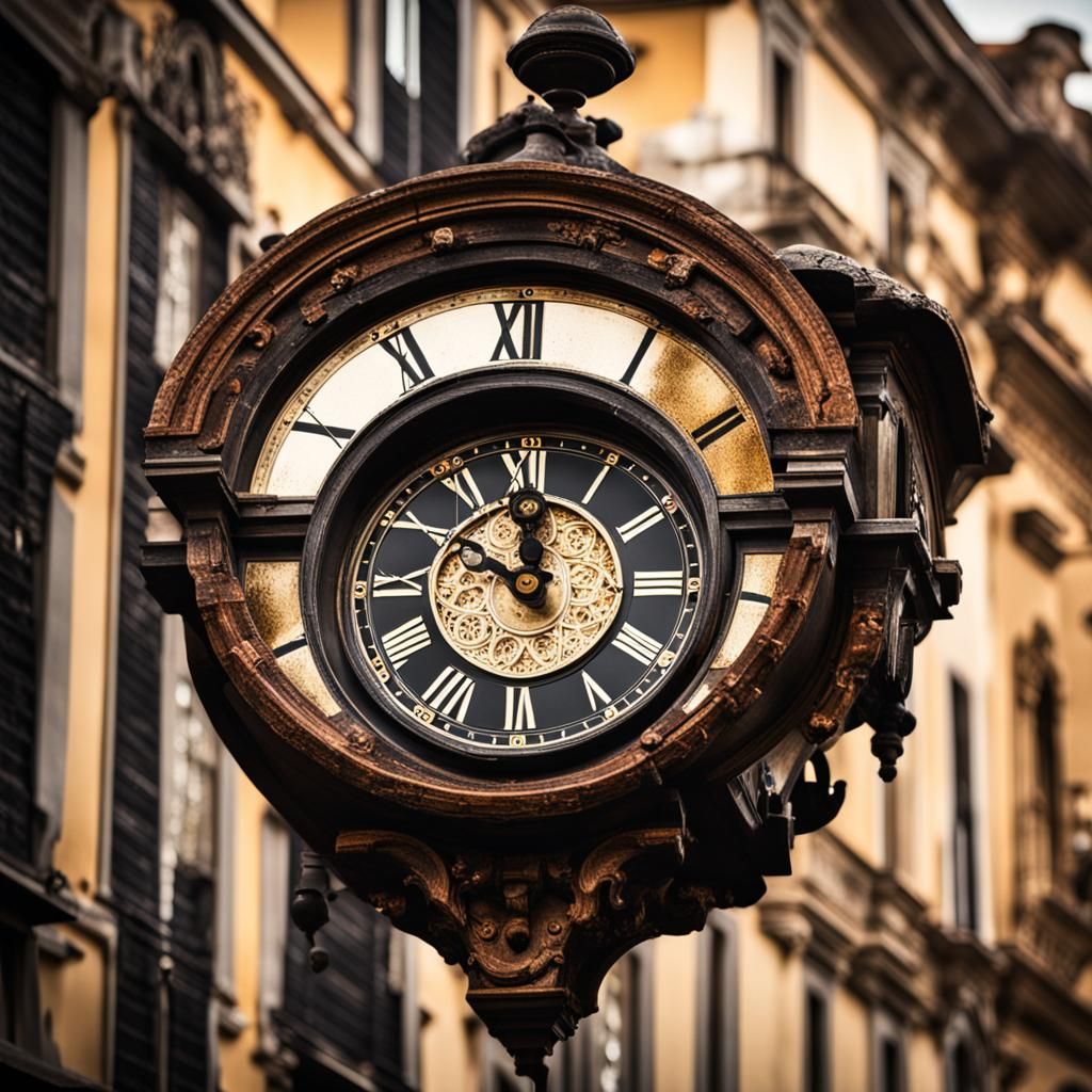 The Illusion of Time: City in Clock