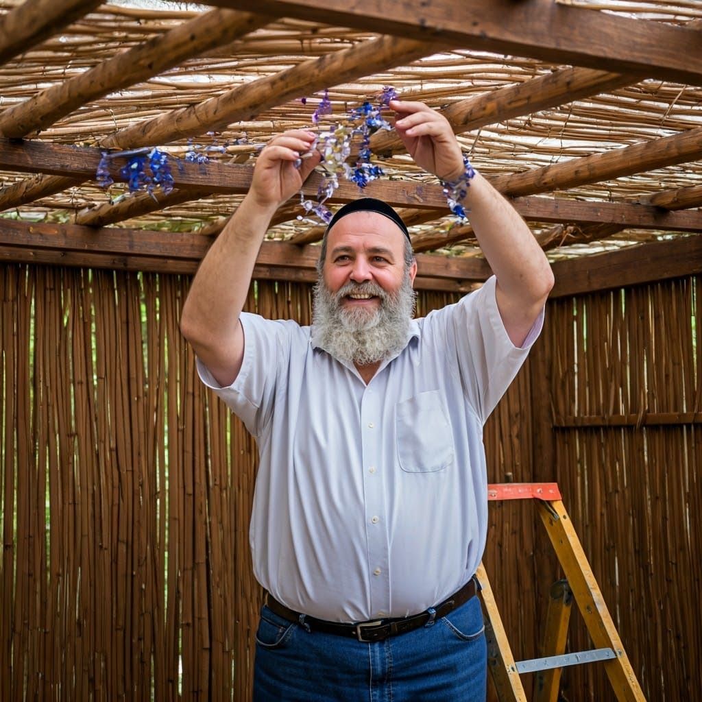 Festive Sukkah: A Portrait of Joyful Tradition