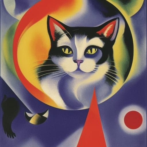 Interstellar Cat Fairytale: Sci-Fi Soviet Poster Art