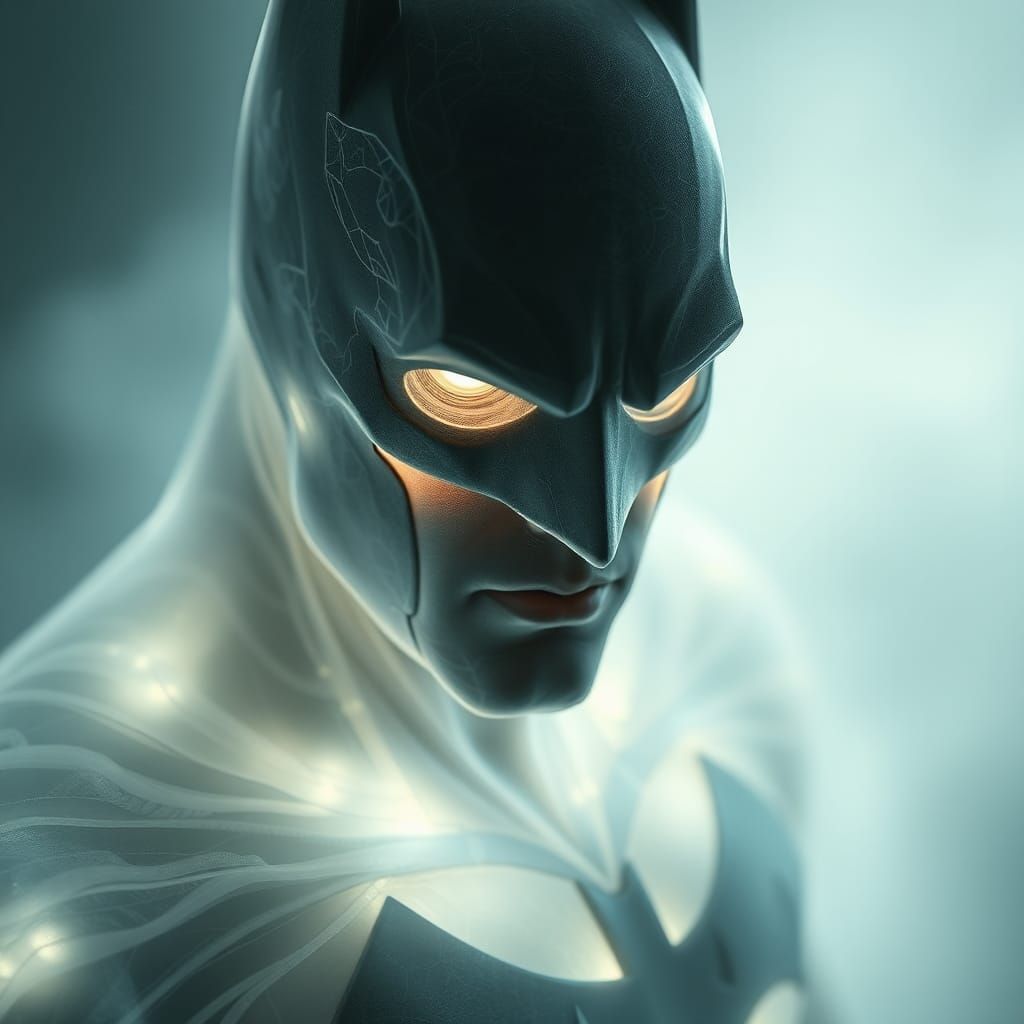 Ethereal Batman Glows in Dreamy, Mystical Realm