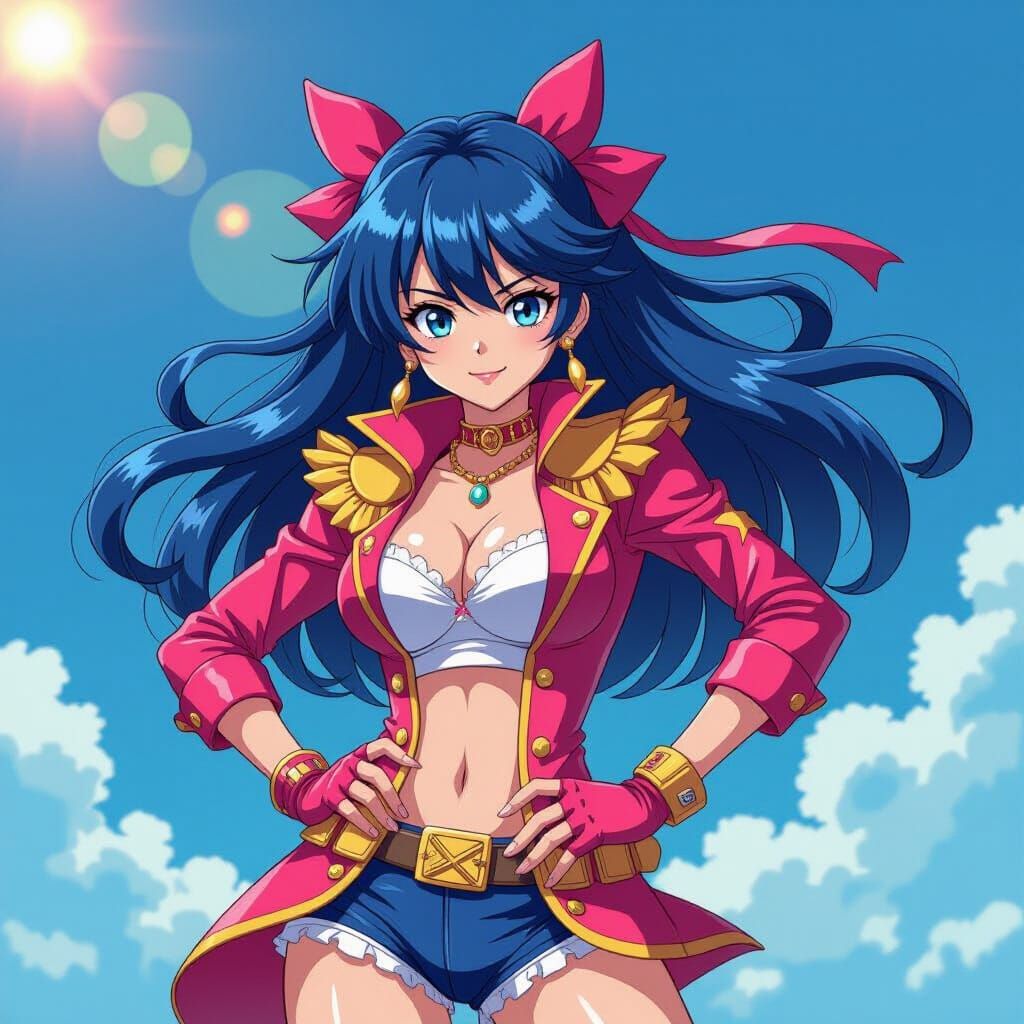 Bromine as Manga Character in Studio Trigger Style