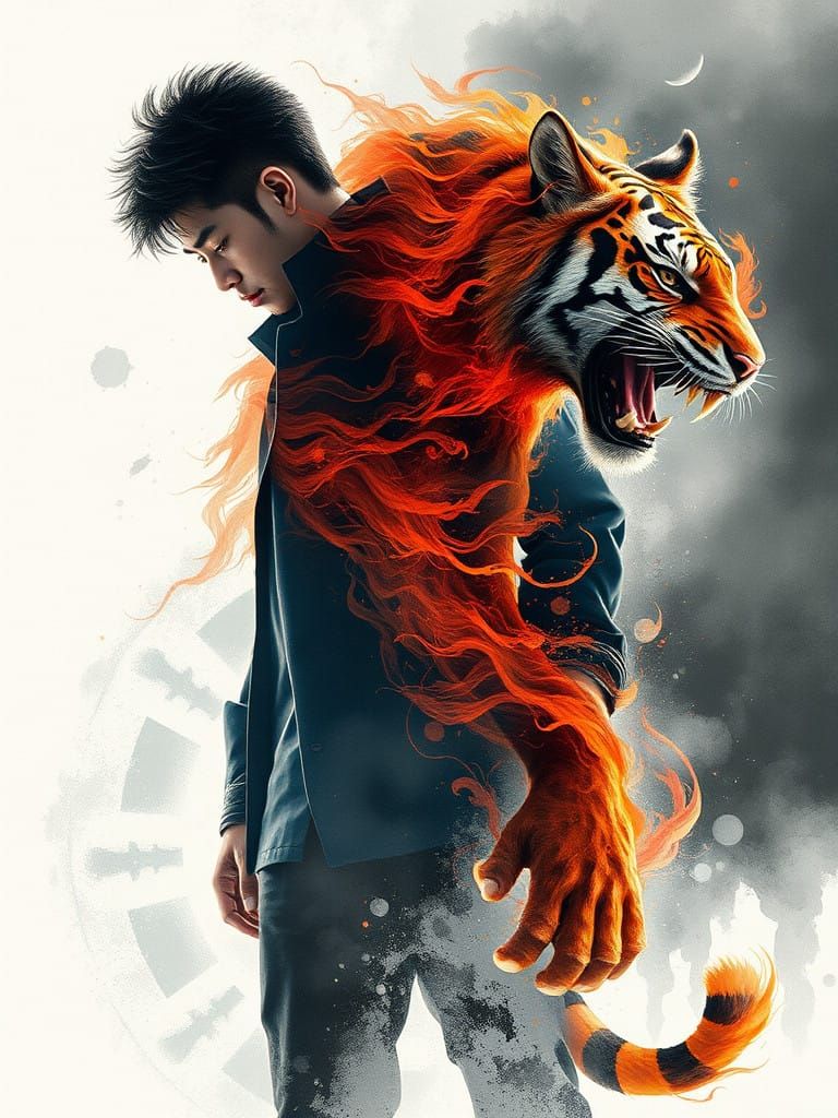 Korean Warrior Unleashes Mystical Tiger Spirit