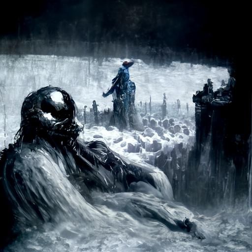 Horrific Scene in Doré Style, Digital Painting