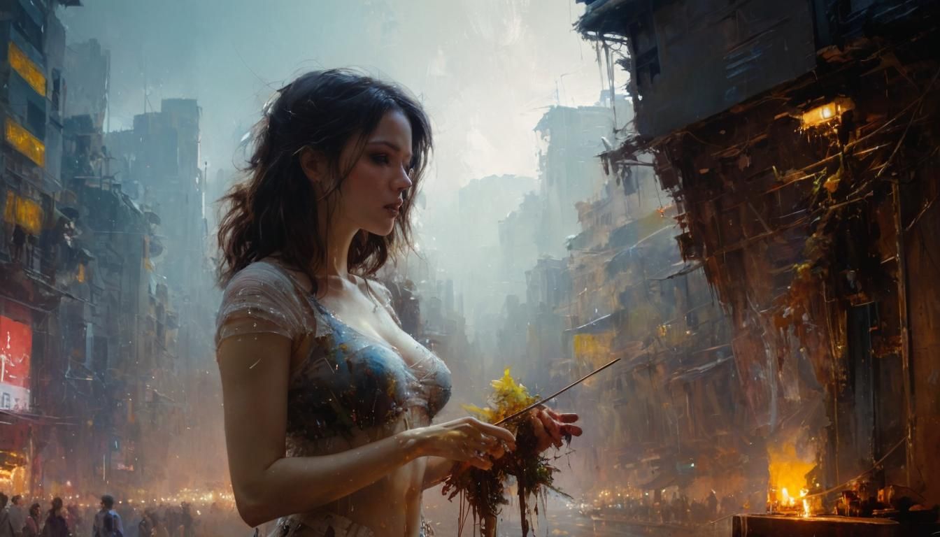 Detailed Creation of Life in Fine Art Style