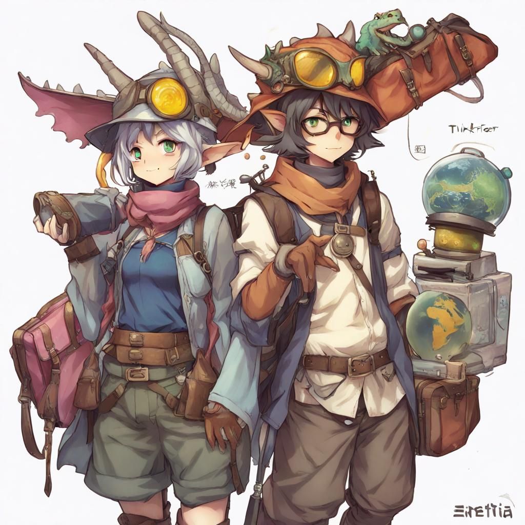 Anime Kobold Artificer Ready for Adventure