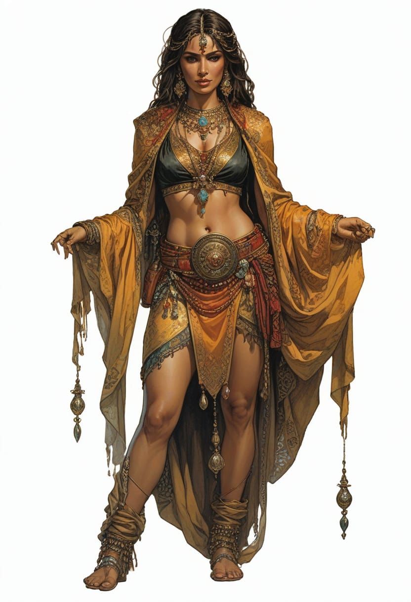 Moroccan Princess from 16th Century in Lavish Attire