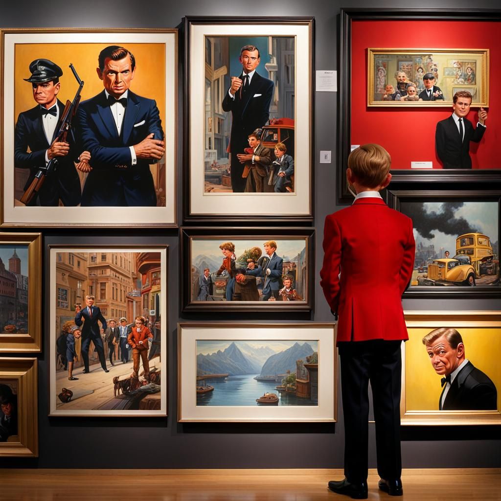 James Bond Spies on Alfred E. Neuman at Gallery