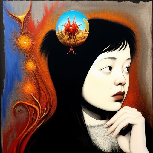 Millennium of Solitude: Surreal Oil Painting