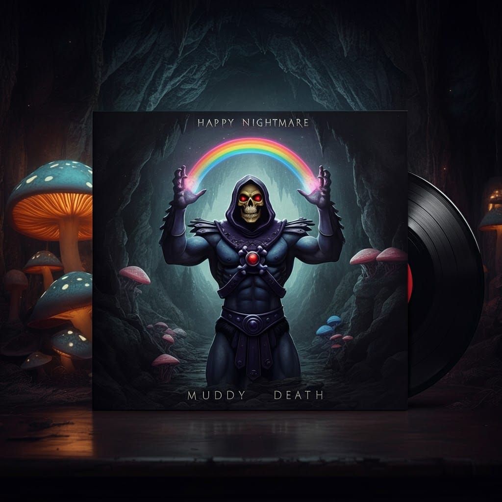 Skeletor's Rainbow: A Dark Art Album Cover