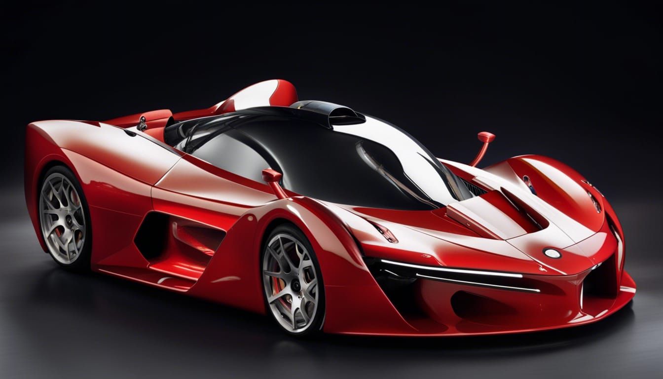 Futuristic AI Generated Hypercar Concept