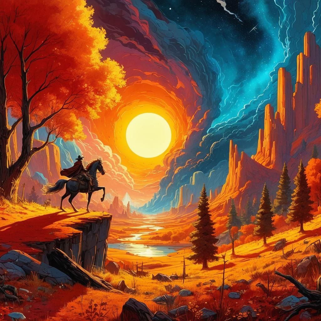 Infernal Autumn: Wild West Sci-Fi Cartoon