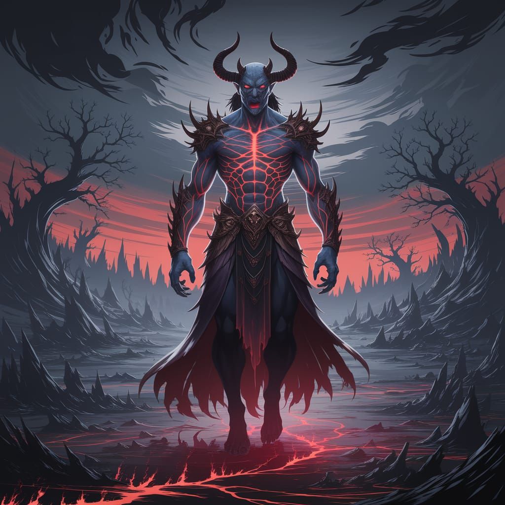 Demon Lord in Dark Fantasy Realm