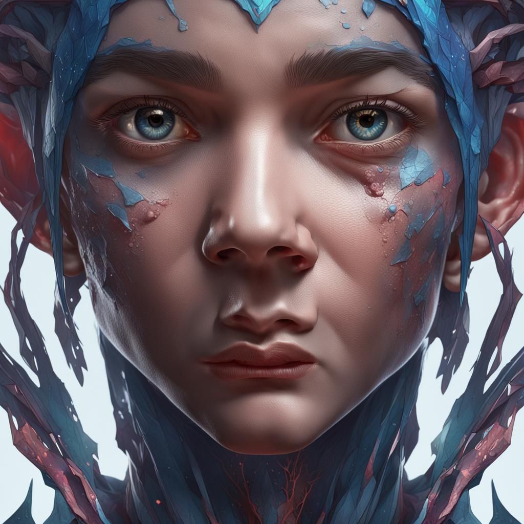 Hyperdetailed Portrait in Volumetric Lighting