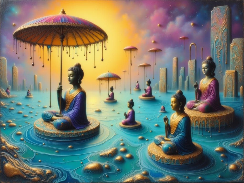 Meditating on a Turquoise Sea