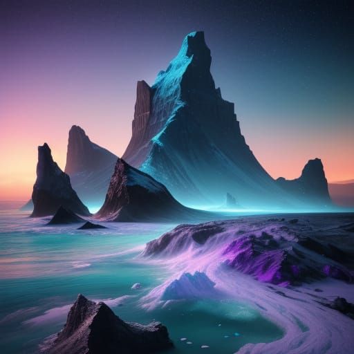 Frozen Fragments on Diamond Beach, Iceland