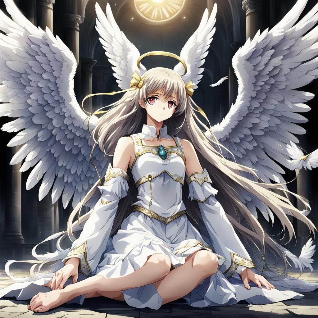 Anime Style: Angel and Fallen Angel