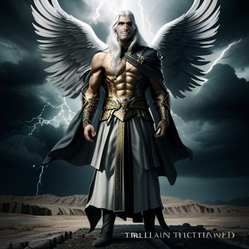 Mysterious Silver-Haired Warrior in a Desolate Underworld